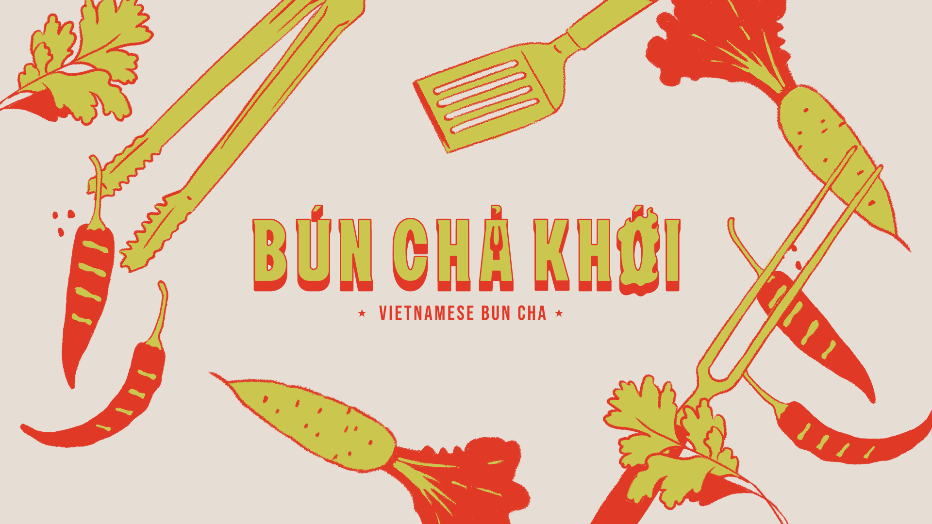 Bún Chả Khói - Traditional Vietnamese food with Smoked BBQ style